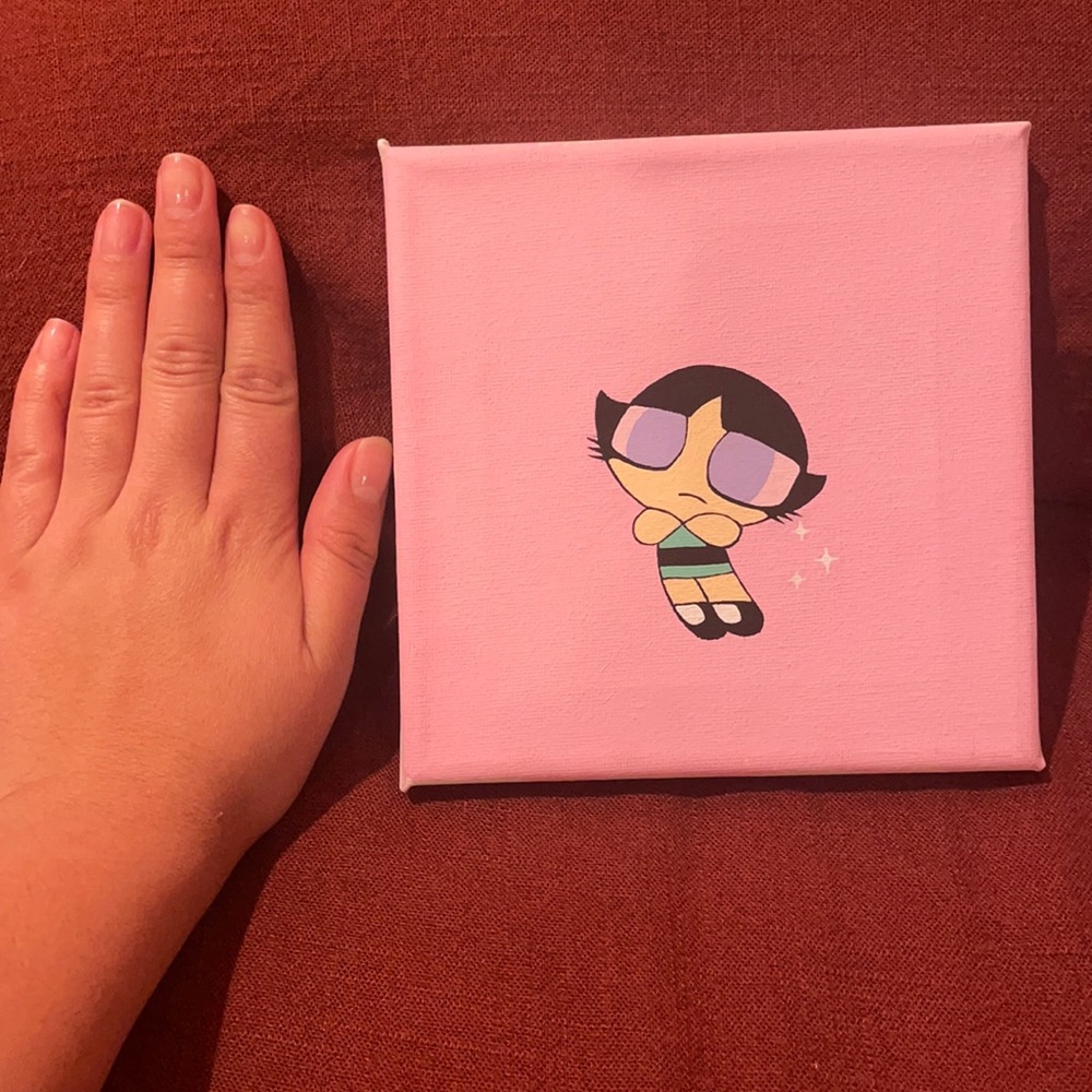 POWERPUFF GIRLS. Sassy buttercup painting 💜